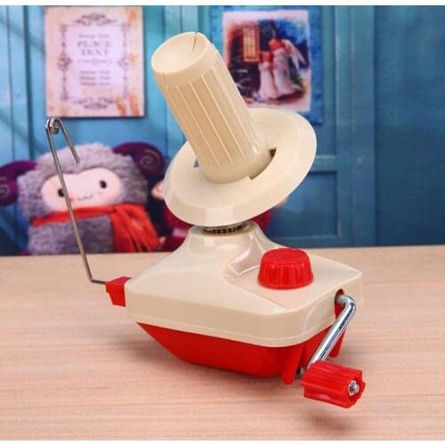 Hand Operated Knitting Machine Handheld Yarn Winder Fiber String Line Ball Coiler Winding Manual Wool Winder Sewing Accessories