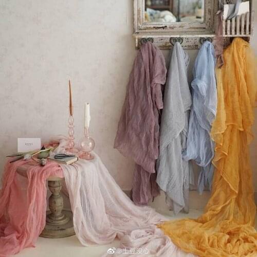 3Meters mesh lace Yarn fabric home decoration material Floral packaging mesh fabric