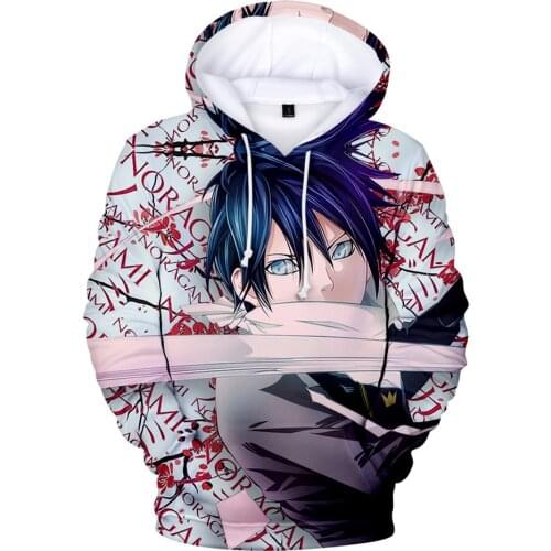 Anime Noragami Figure Poster 3D Printed Hoodies Unisex Sweatshirt Manga Harajuku Hip Hop O-neck Casual Oversized Pullover 5XL