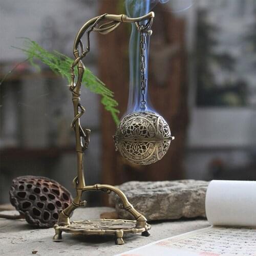 TTLIFE Chinese Dragon Hanging Backflow Incense Burner Home Air Purification Bronze Incense Burner Holder Decorations for Home