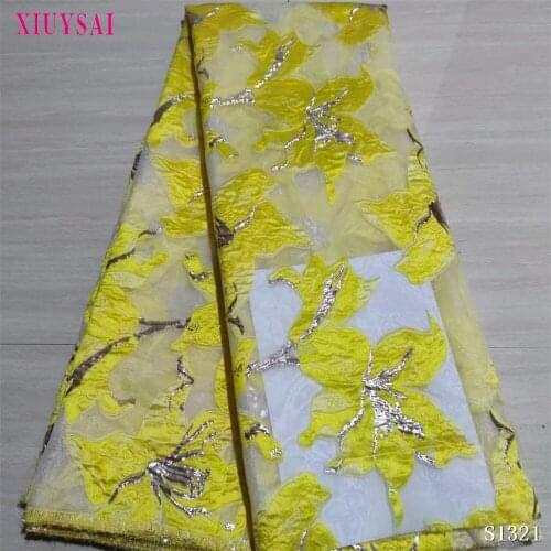 XIUYSAI Latest African laces 2020 High Quality Embroidered Brocade lace fabric French lace fabric For Nigerian Party Dress P1321