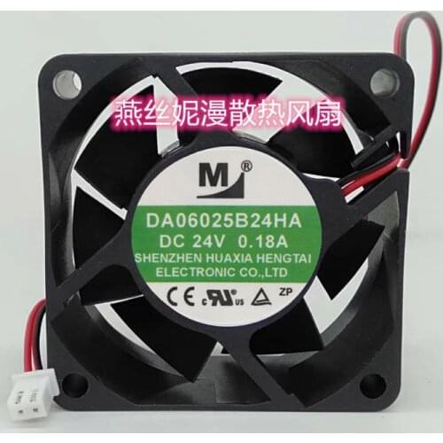 YM DA06025B24HA Server Cooling Fan DC 24V 0.18A 60x60x25mm 2-wire