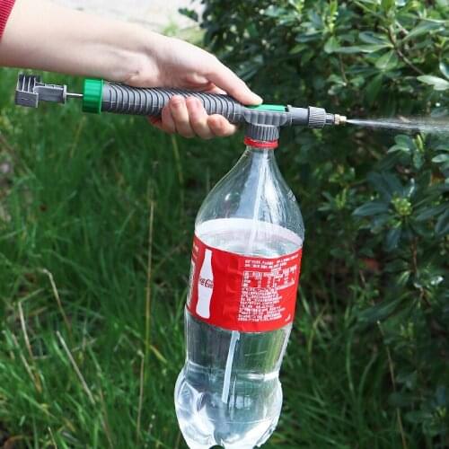 1pcsHigh Pressure Air Pump Manual Sprayer Adjustable Drink Bottle Spray Head Nozzle Garden WateringWatering can accessories