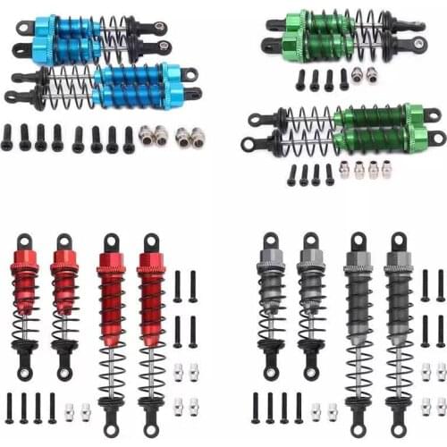 4Pcs Aluminum Front & Rear Shock Absorber 0016 0017 For WLtoys 1/12 12428 12423 RC Car Parts