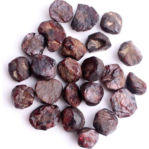 50g/100g Natural Crystal Wine Red Garnet Rough Mineral Stone Rock Gravel Specimen Healing Decor