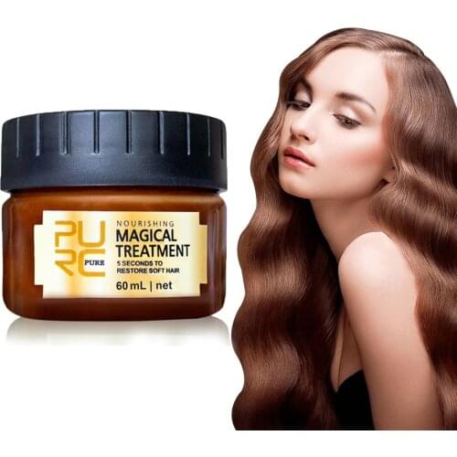 60ml Magical Keratin Hair Scalp Hair Treatment Mask Effectively Repair Damaged Dry Hair 5 Seconds Nourish & Restore Soft Hair