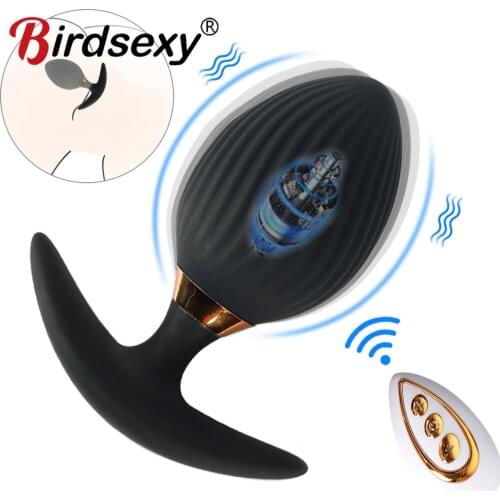 Anal Plug Vibrator for Men Prostate Massager Wireless Remote Control Wearable Silicone Butt for Adults 18 Sex Toys Women Gay