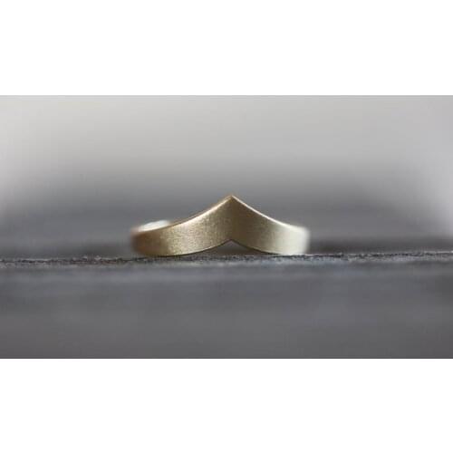 English alphabet initial Wide Band V Ring Chevron V Curved Ring Stacking Wedding Band Simple Geometric Rings jewelry