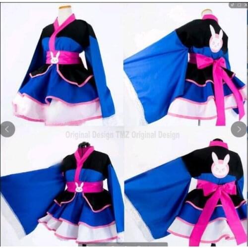 DVA Cosplay D.VA Game OW Costume Magic Girl D.va Cosplay Dva Costume Women kimono
