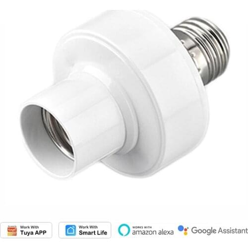 E27 WiFi Bulb Holder For Tuya Smart Life APP AC 110V-220V Control Lamp Base Adapter Automation Work With Alexa Google Home