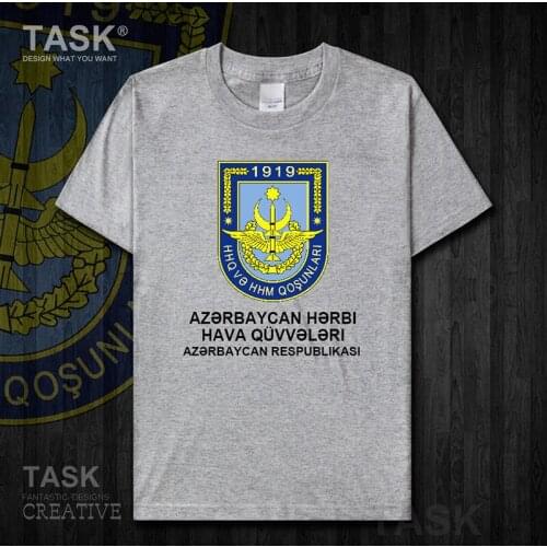 Air Force Azerbaijan Azerbaijani AZE Short sleeve clothes t shirt new Tops sports fans fitness country Army Tactical Military 01