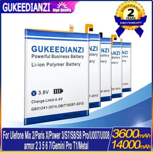 GUKEEDIANZI Ulefone Gemini Phone Batteries