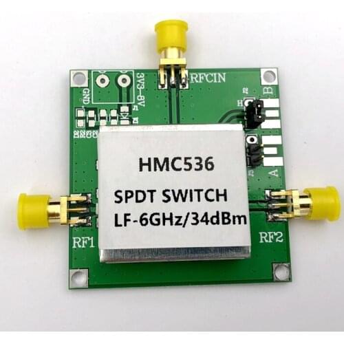HMC536 DC to 6 GHz GaAs MMIC T/R Switching power +34 dBm RF switch