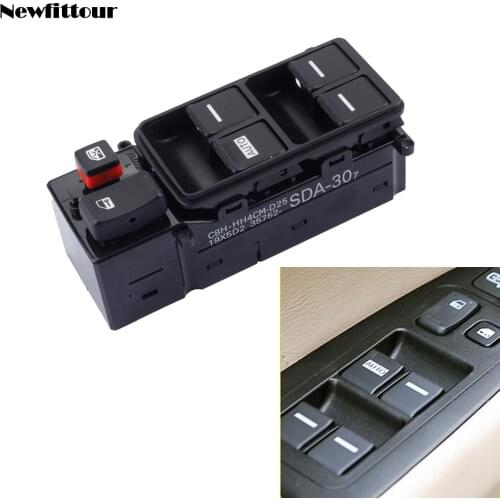 Left Driver Side Power Window Control Switch Window Lifter Switch Button for Honda Accord 2003 2004 2005 2006 2007 35750-SDA-H12