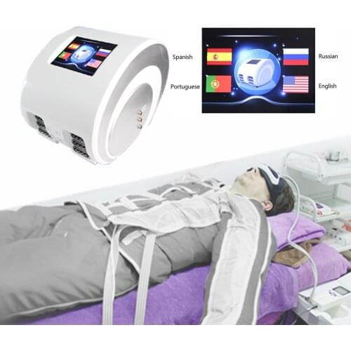 Beauty equipment electrostimulation and infrared machine pressure suit lymphatic drainage infrared ems