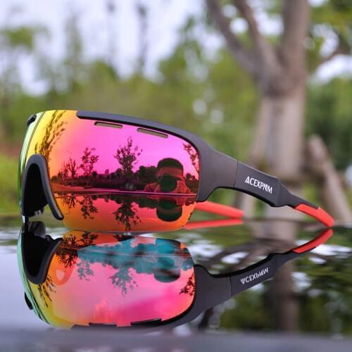 ACEXPNM Brand New Men Polarized Cycling Glasses Outdoor Sports Cycling Goggles TR90 Mountain Bike Cycling Sunglasses Eyewear