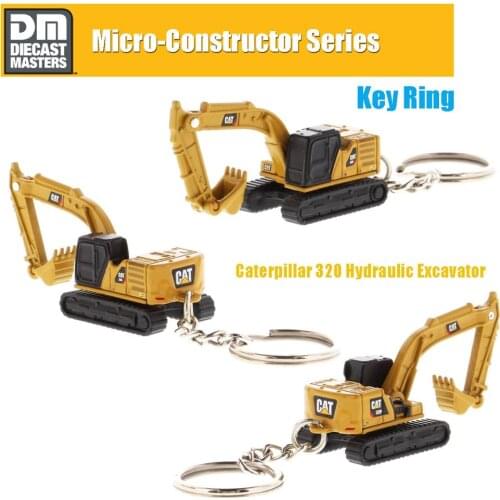 NEW Diecast Mini CAT 320 Engineering Vehicle Model Keychain Pendant Alloy Excavator Small Gift Decoration Souvenir Excavator