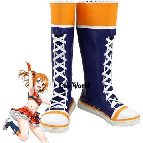 Love Live School Idol Project Cheerleaders Honoka Kousaka Anime Customize Cosplay Shoes Boots