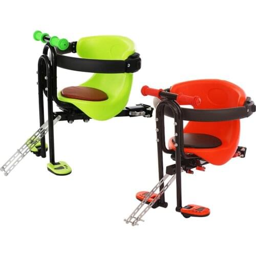 2020 Bicycle Seat Front Mount Baby Carrier Seat With Pedal Cushion Bike Attachment Bike Accessories For Kids Children Toddler