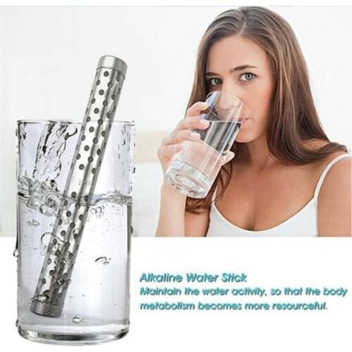 69HB Alkaline pH Water Filter Sticks Portable Hydrogen Mineral Purifier Naturally Increases pH Levels Decreases ORP