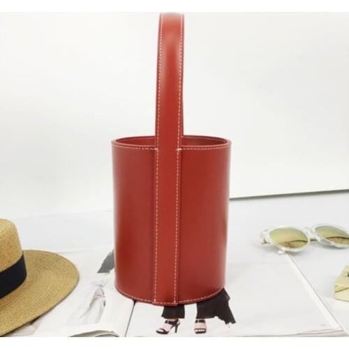 Women Luxury Handbags Bags Designer Fashion Small Bucket Bag Classic Vintage Drawstring Cowhide Shoulder Crossbody Bag Female