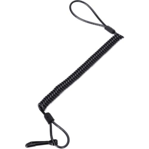 Tactical Sling Single Point Pistol Handgun Spring Lanyard Quick Release Shooting Hunting Strap Combat Gear