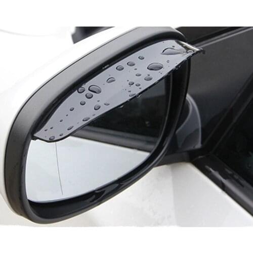 2pcs PVC Car Back Mirror Eyebrow Rain Cover sticker For Alfa Romeo 147 156 159 Alfetta Berlina Brera Mito Giulia Milan