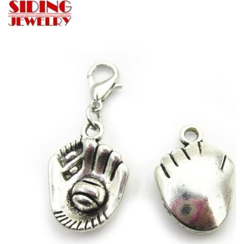 2018 New 20pcs/lot Silver Peace Dove Dangle Charms Lobster Clasp DIY Bracelet Necklace Pendant Jewelry Hanging Charms