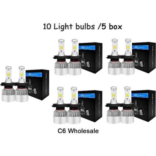 2x H4 Car Headlight LED H7 6500K 8000LM Bulb H11 H8 H1 H3 9005 9006 880 881 Auto Fog Light Headlamp High Beam Low Beam Light