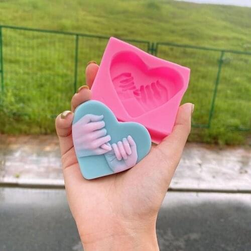 3D Love Heart-Shaped Silicon Baking Mold DIY Soap Mould Chocolate Mold Fondant Mold Silicone Mold Silicon Mould Plaster Mold