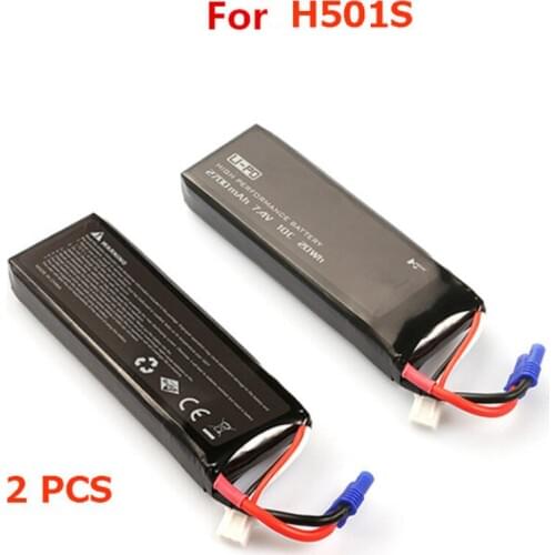 Free shipping H501S 10C 7.4V 2700mah battery for H501S RC drone Quadcopter spare parts recharge battery