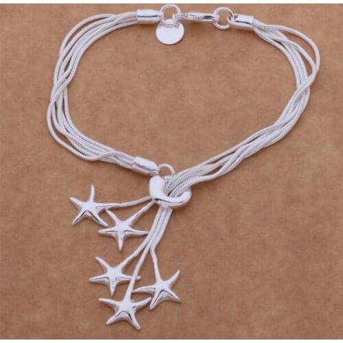 AH097 Hot sterling bracelet, sterling fashion jewelry fireworks /aknajbua aypajpwa silver color