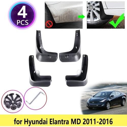 Mudguards Mudflaps Fender Guards Splash Mud Flaps Cladding Car Accessories for Hyundai Elantra MD 2011 2012 2013 2014 2015 2016