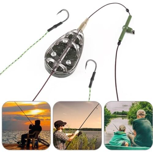 1pcs European 40g-70g Carp Fishing Feeders Outdoor Fishhook Method Feeder Bait Fishing Bait Holder Tool Tackle Pesca Accessories