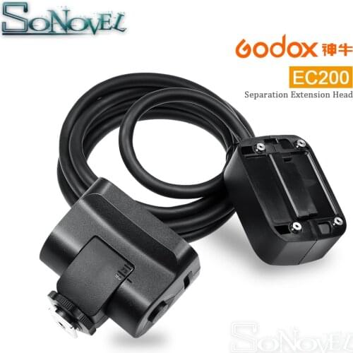In Stock Godox EC200 1.85m Hot shoe Remote Separation Extension Head Flash for Godox AD200 Flash
