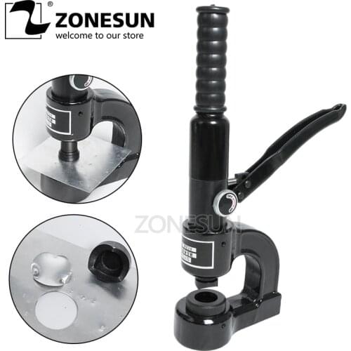 ZONESUN 25mm Hydraulic Hole Digger Hydraulic Hole Punch Tool Hydraulic Knockout Punch Set Tool Hydraulic Hole Puncher