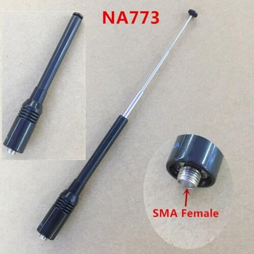 Honghuismart NA773 Telescope UV Dual band 144/430MHZ SMA Female for Kenwood Baofeng ,TYT,QUANSHENG,Wouxun etc walkie talkie