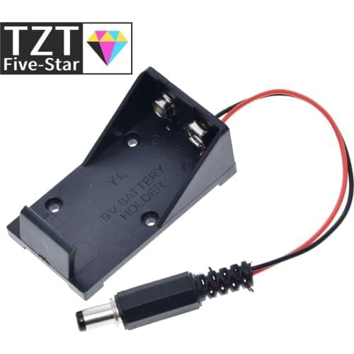 2018 Hot New 9V Battery Holder Box Case Wire with Plug 5.5*2.1mm for Arduino AU