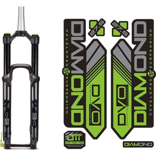 Hot Bicycle Stickers DVO-Diamond-MTB Fork Sticker Bicycle Front Fork PVC Decal 19cm*12cm