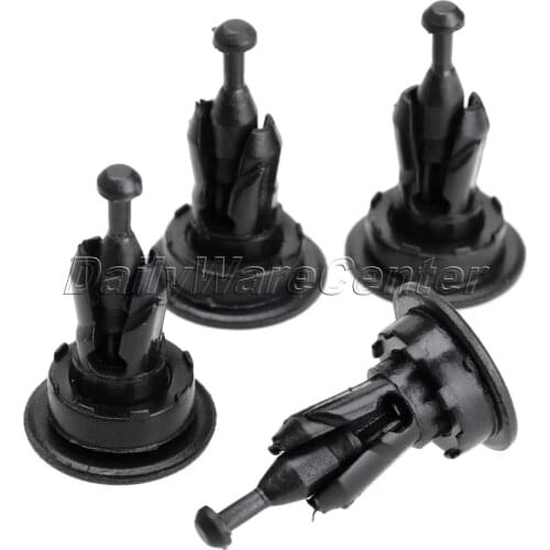 Mgoodoo 50Pcs Car Trim Panel Retainer Clips Fasteners 8mm Hole Push-type Plastic Rivets For Honda Auto Door Bumper Fender Clips