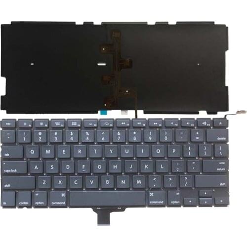 New US Laptop Keyboard 2009-2012 For Apple Macbook Pro A1278 Keyboard Replacement With backlight