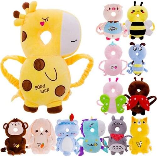 Baby Head Protection Pad Toddler Headrest Pillow Newborn Baby Neck Anti-fall Pillow Cute Cartoon Nursing Resistance Baby Protect