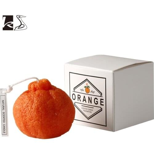 Nordic INS Cheese Orange Lemon Fruit Shape Scented Candle Household Candle for Candlelight Dinner Romantic Scented Candle