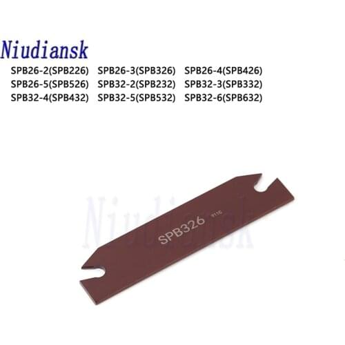 SPB326 SPB26-3 SPB226 SPB426 SPB526 SPB632 SPB532 SPB432 Indexable Part Off Blade Lathe CNC Tool Holder Set SPB Cutting Inserts
