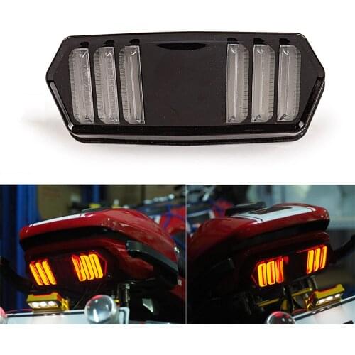 Motorcycle 12V LED Tail Light Rear Light Signal Lights Running Turn Signal Indicator Lamp For Honda MSX125 CBR650F CTX700