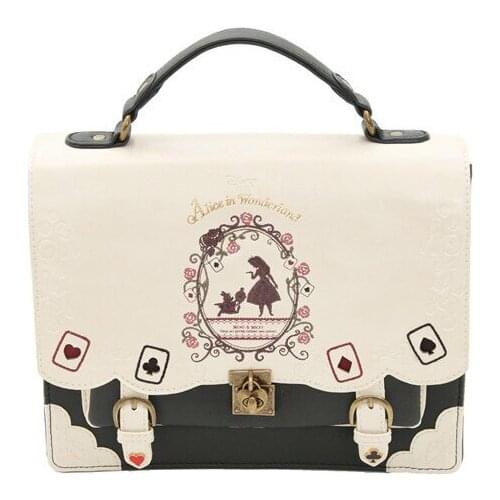 Special Lolita Embroidery PU Leather Large Capacity Cambridge Bag Trendy Ladies Shoulder Bag Women Messenger Bag Crossbody Bag