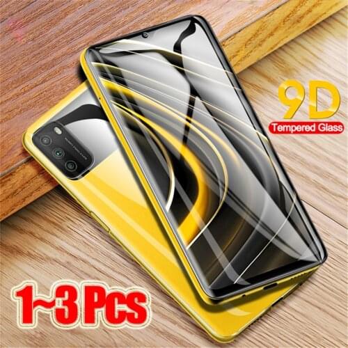 1~3 pcs, protective glass for poco-m3 screen protector poco m 3 pro xiaomi pocophone m3 tempered glass film poco m3 pro 5g glass