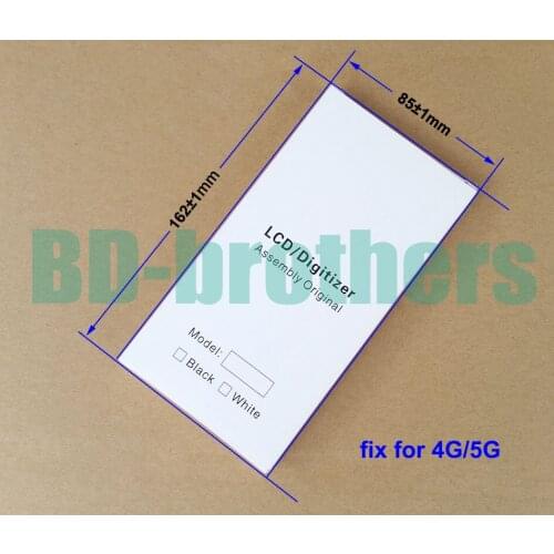 162 x 85 x 14mm Wihte Paper Box + EVA Filler Case for iPhone 4G/5G LCD Screen Full Set Protective Packing Package 100sets/lot