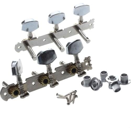 Silver Tone Metal Guitar Head Tuning Keys Peg 2 Pcs