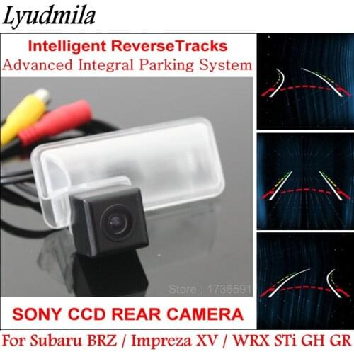 Lyudmila Car Trajectory Camera FOR Subaru Impreza XV / WRX STi GH GR Car Rear View Camera with Intelligent Dynamic Parking Lines